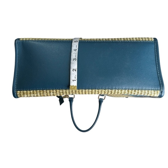 Chiara Ferretti Leather And Raffia Satchel With Detachable Cross Shoulde… - Picture 5 of 10